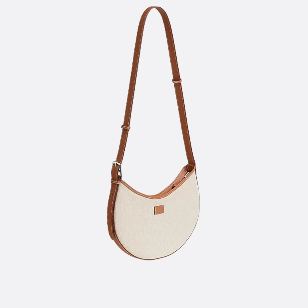 KLEINE SATTELTASCHE AUS STOFF UND LEDER VON HERMÈS