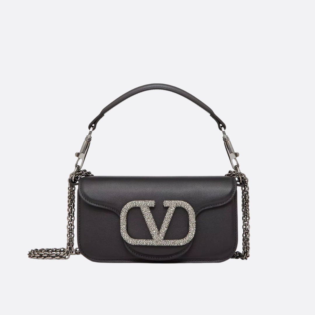 VALENTINO GARAVANI LOCÒ SMALL SCHULTERTASCHE MIT JEWEL LOGO