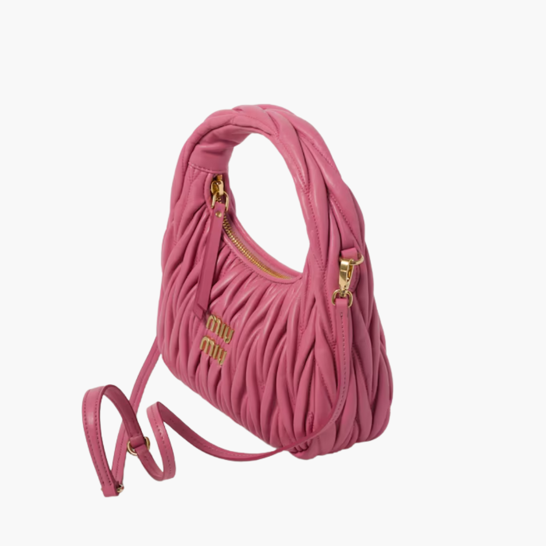MIU MIU WANDER SCHULTERTASCHE AUS MATELASSÉ NAPPA LEDER