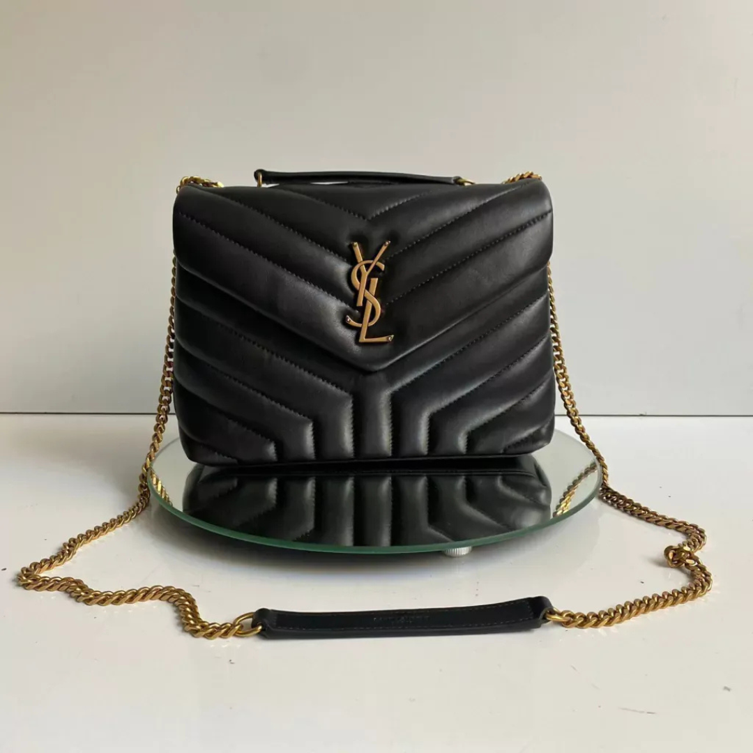 YVES SAINT LAURENT SET HANDTASCHE UND SANDALEN