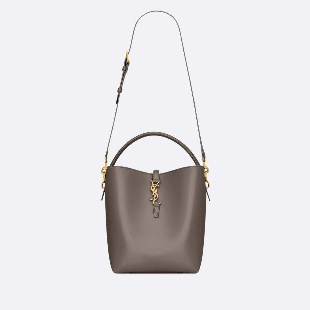 SAINT LAURENT LE 37 BEUTELTASCHE AUS GLÄNZENDEM LEDER