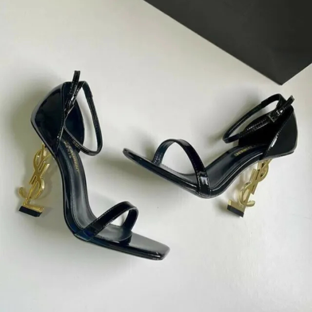 YVES SAINT LAURENT SET HANDTASCHE UND SANDALEN