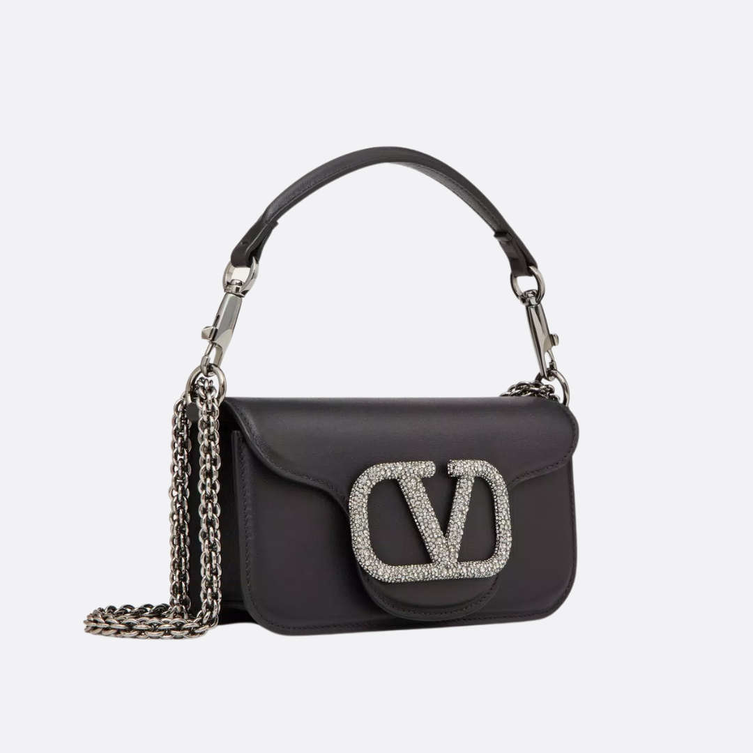 VALENTINO GARAVANI LOCÒ SMALL SCHULTERTASCHE MIT JEWEL LOGO