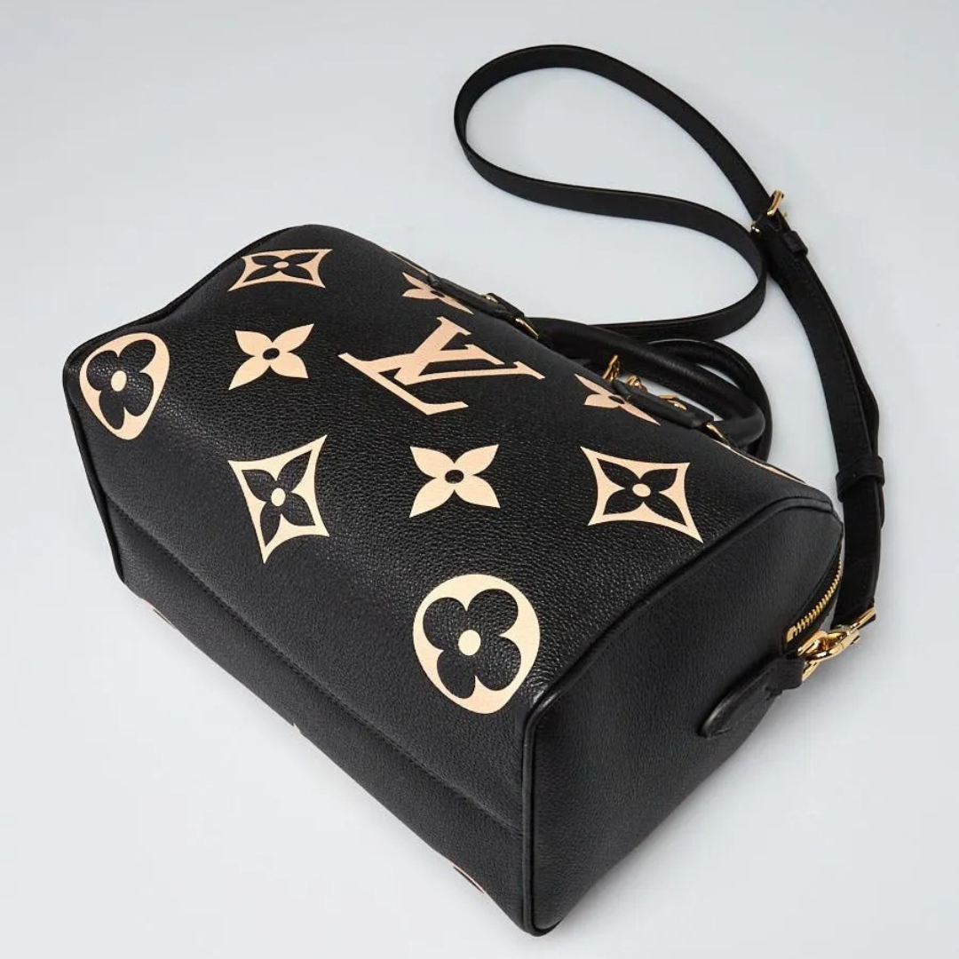 LOUIS VUITTON SPEEDY BANDOULIÈRE 25 EMPREINTE TASCHE SCHWARZ