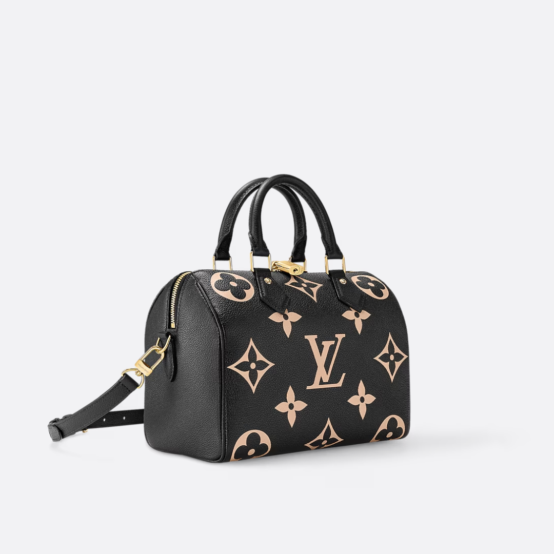 LOUIS VUITTON SPEEDY BANDOULIÈRE 25 EMPREINTE TASCHE SCHWARZ