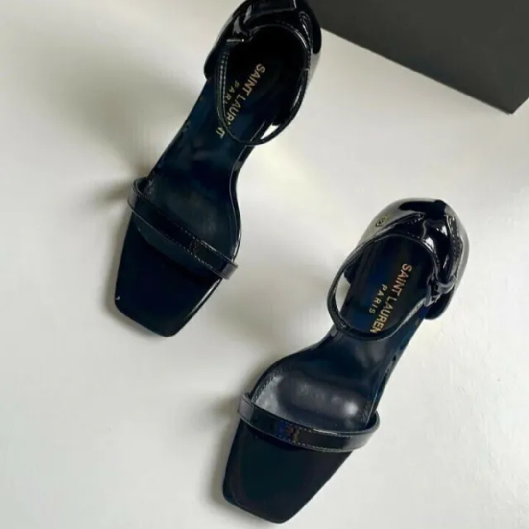 YVES SAINT LAURENT SET HANDTASCHE UND SANDALEN