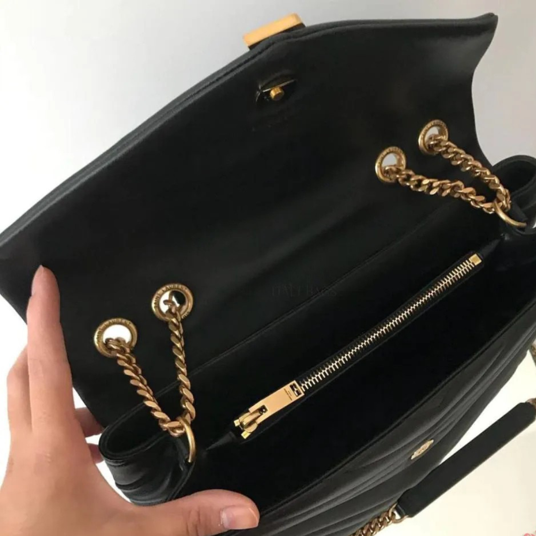 YVES SAINT LAURENT SET HANDTASCHE UND SANDALEN