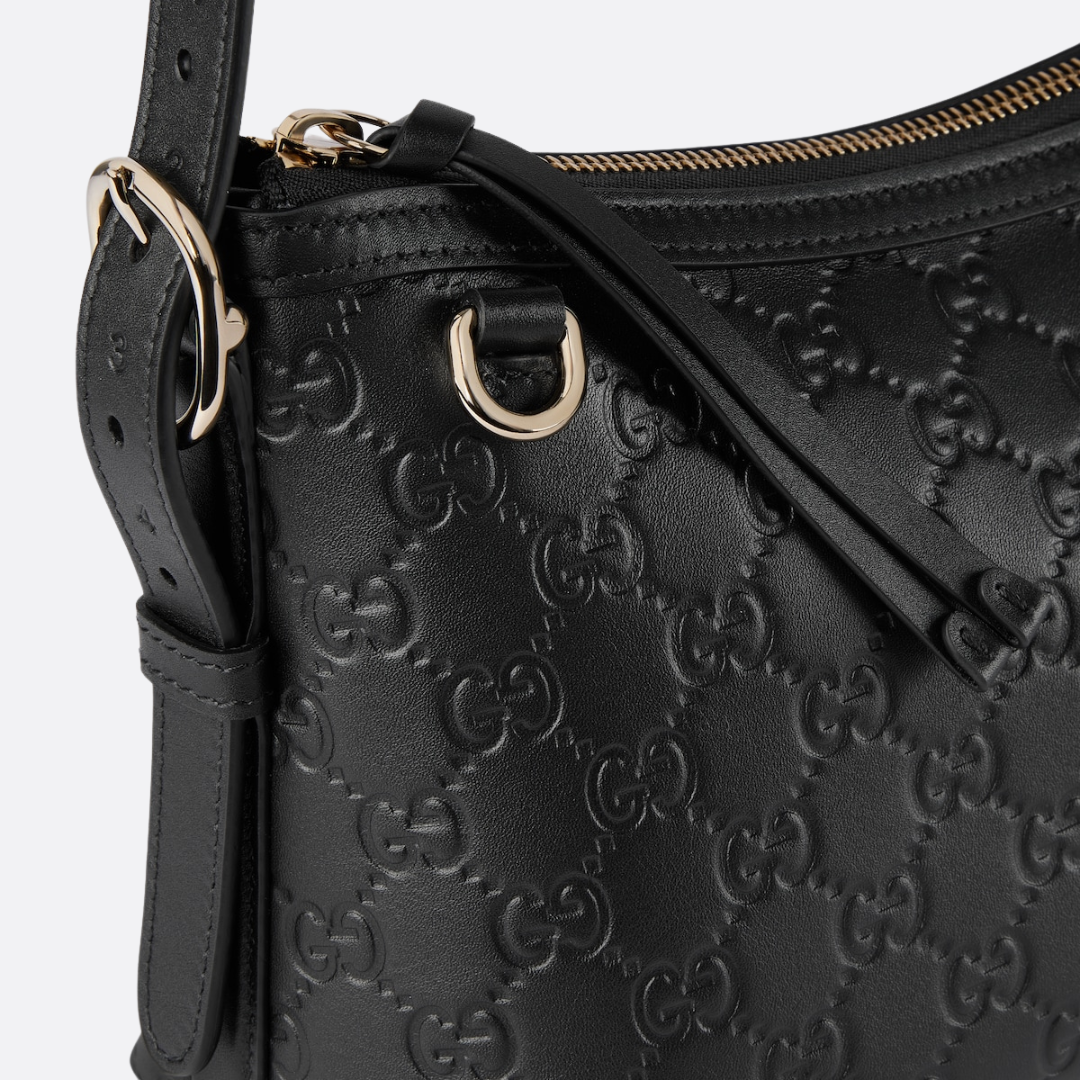 GUCCI – MITTLERE SCHULTERTASCHE MIT GG-EMBLEM
