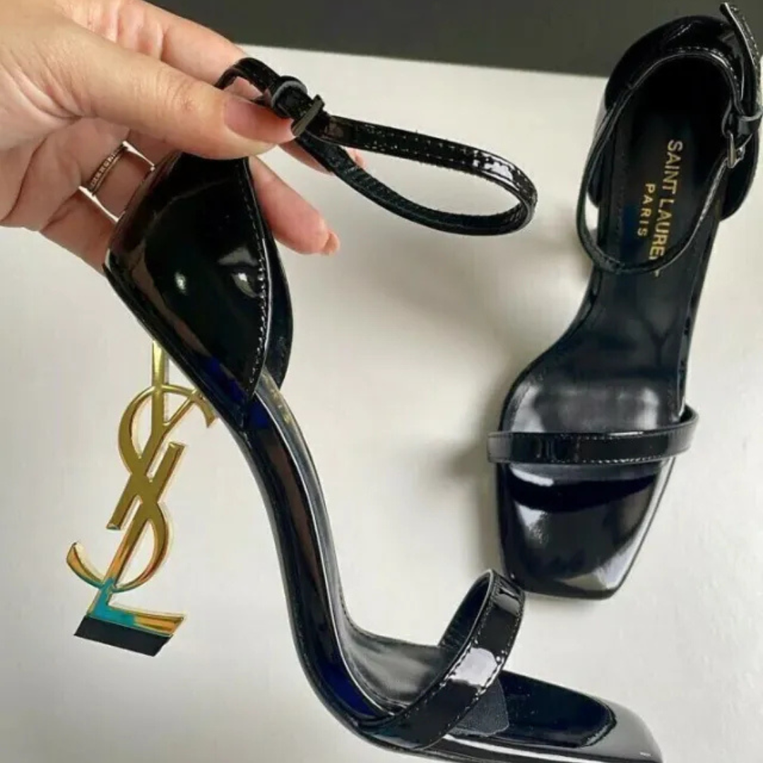 YVES SAINT LAURENT SET HANDTASCHE UND SANDALEN